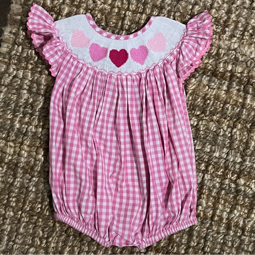 Nola Smocked 18M Heart Bubble